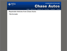 Tablet Screenshot of chaseautos.dhsystems.co.uk